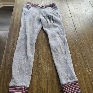 Girls Vintage Havana gray NYC retro skinny sweatpants joggers size Small 7/8